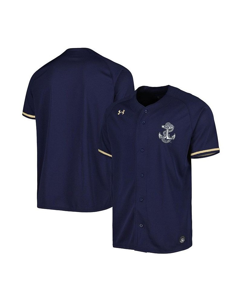 Men's Navy Navy Midshipmen Replica Baseball Jersey $33.60 Jersey