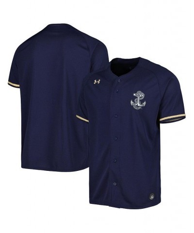 Men's Navy Navy Midshipmen Replica Baseball Jersey $33.60 Jersey