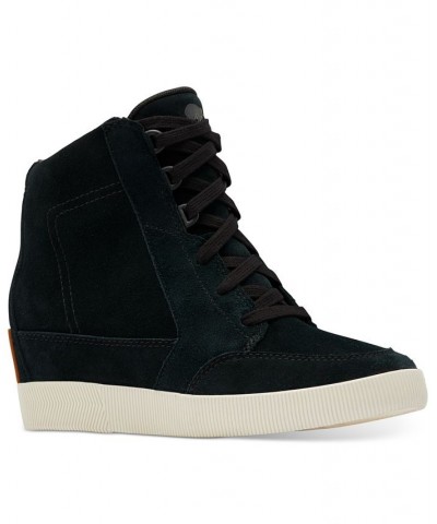 Out N About II Lace-Up Wedge Sneakers Black $70.50 Shoes