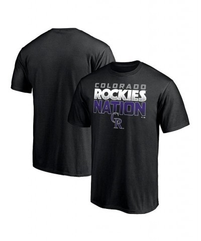 Men's Branded Black Colorado Rockies Hometown Logo T-shirt $20.00 T-Shirts