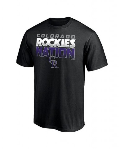 Men's Branded Black Colorado Rockies Hometown Logo T-shirt $20.00 T-Shirts