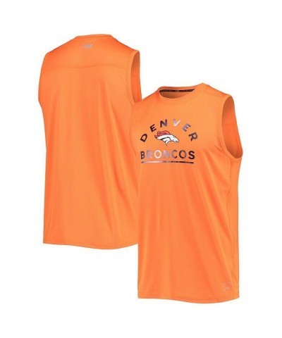 Men's Orange Denver Broncos Rebound Tank Top $30.79 T-Shirts