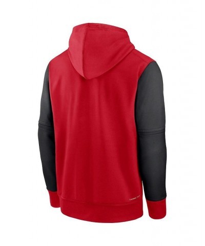 Men's Red, Black Cincinnati Reds Authentic Collection Performance Hoodie $45.89 Sweatshirt