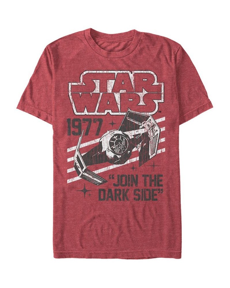 Star Wars Men's Classic Join The Dark Side Quote Short Sleeve T-Shirt Red $20.29 T-Shirts