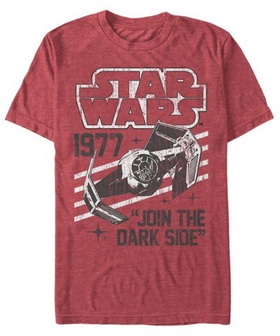 Star Wars Men's Classic Join The Dark Side Quote Short Sleeve T-Shirt Red $20.29 T-Shirts