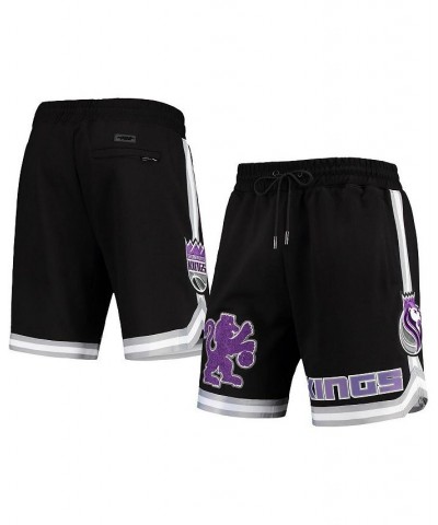 Men's Black Sacramento Kings Chenille Shorts $43.24 Shorts