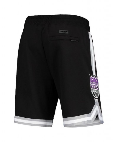 Men's Black Sacramento Kings Chenille Shorts $43.24 Shorts