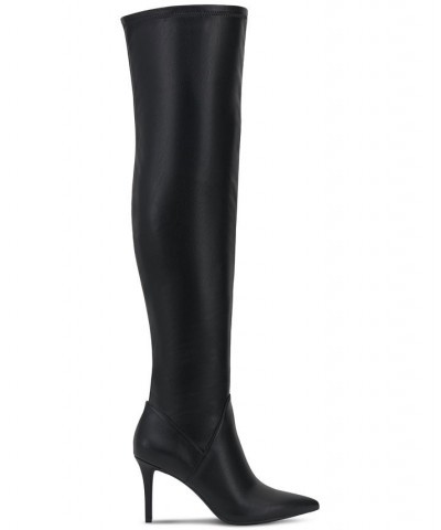 Women's Abrine Over-The-Knee Boots Red $27.69 Shoes