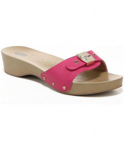 Women's Classic Slide Sandals Pink $33.00 Shoes