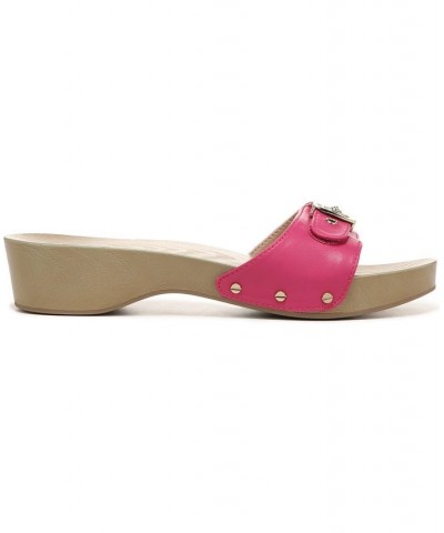 Women's Classic Slide Sandals Pink $33.00 Shoes