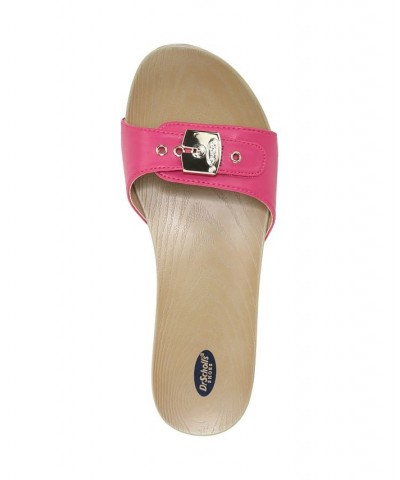 Women's Classic Slide Sandals Pink $33.00 Shoes