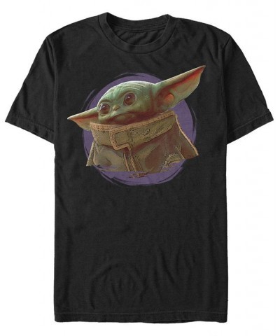 Star Wars The Mandalorian The Child Purple Smoke Short Sleeve Men's T-shirt Black $17.84 T-Shirts