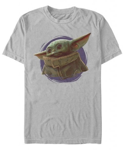 Star Wars The Mandalorian The Child Purple Smoke Short Sleeve Men's T-shirt Black $17.84 T-Shirts