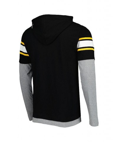 Men's Black Pittsburgh Steelers Long Sleeve Hoodie T-shirt $27.95 T-Shirts