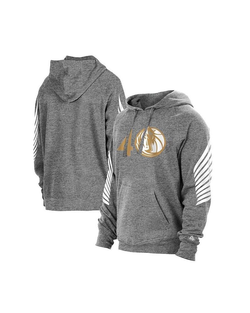 Men's Heathered Gray Dallas Mavericks 2020/21 City Edition Pullover Hoodie $32.47 Sweatshirt