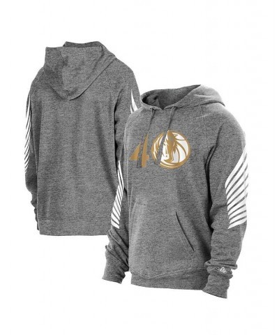 Men's Heathered Gray Dallas Mavericks 2020/21 City Edition Pullover Hoodie $32.47 Sweatshirt