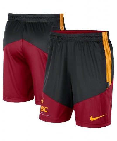 Men's Black and Cardinal USC Trojans Team Performance Knit Shorts $20.64 Shorts