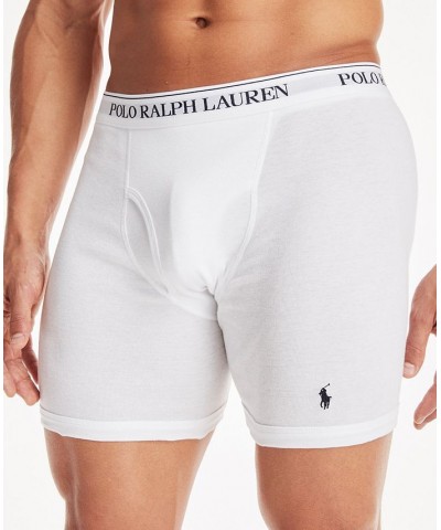 Men's Classic-Fit Boxer Briefs, 3-Pack White $27.50 Underwear