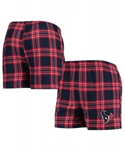 Men's Navy, Red Houston Texans Takeaway Flannel Boxers $17.59 Underwear