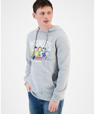 Men's Peanuts Long Sleeves Hoodie Gray $19.95 Sweatshirt