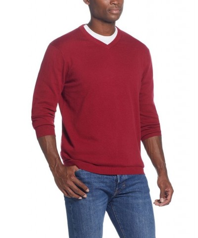 Men's Cotton Cashmere V-Neck Sweater PD07 $15.89 Sweaters