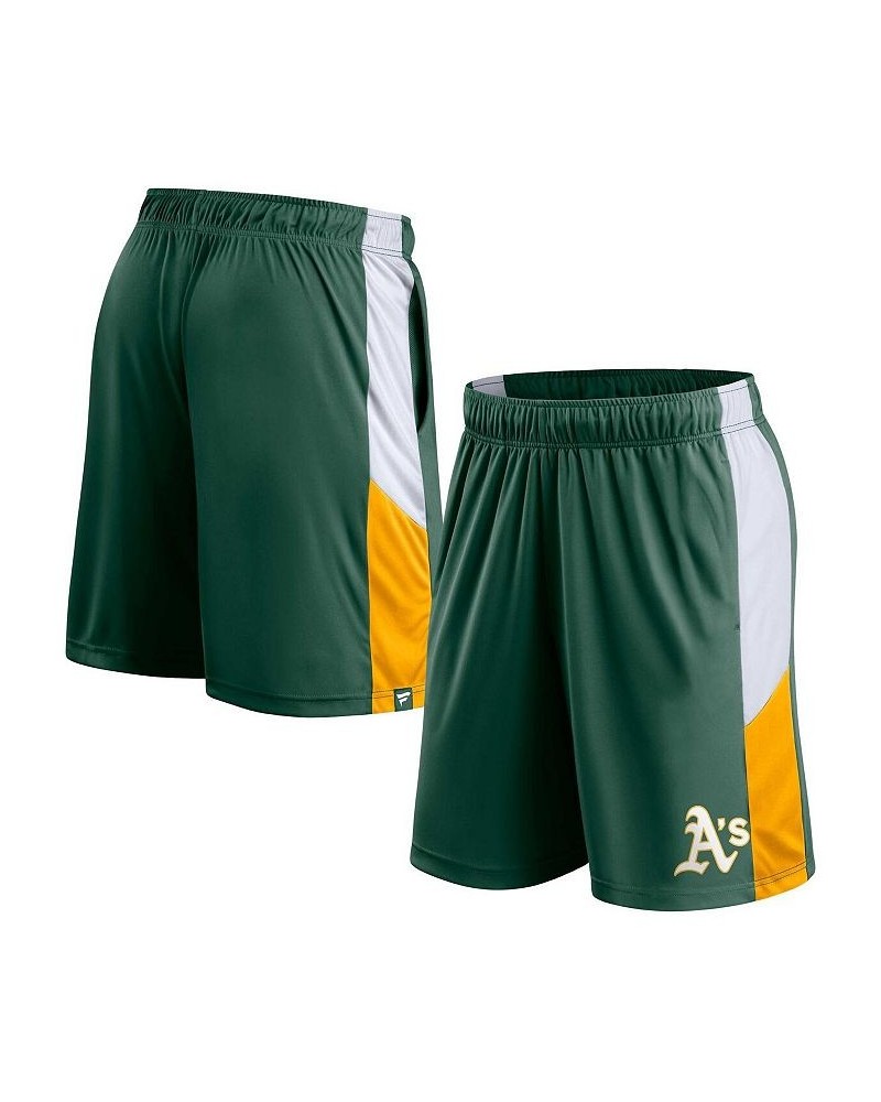 Men's Branded Green Oakland Athletics Champion Rush Color Block Shorts $19.35 Shorts