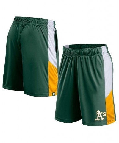 Men's Branded Green Oakland Athletics Champion Rush Color Block Shorts $19.35 Shorts