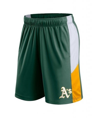 Men's Branded Green Oakland Athletics Champion Rush Color Block Shorts $19.35 Shorts