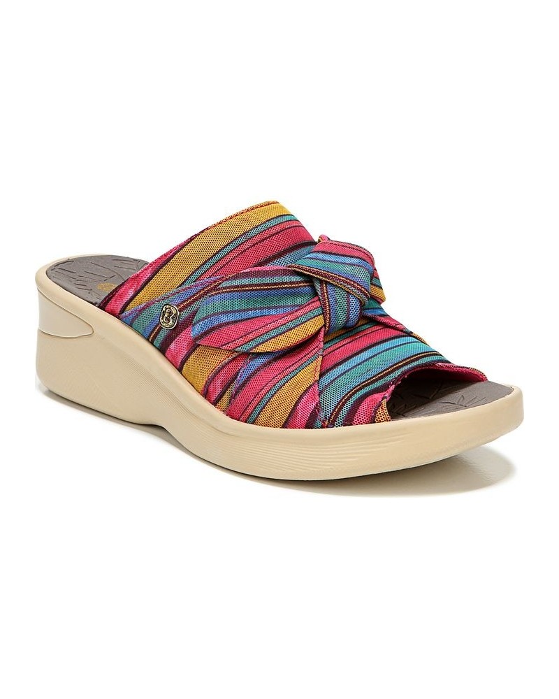 Smile Washable Slide Wedge Sandals Multi $30.80 Shoes