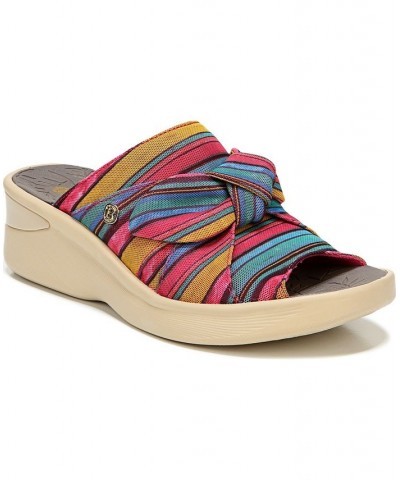 Smile Washable Slide Wedge Sandals Multi $30.80 Shoes