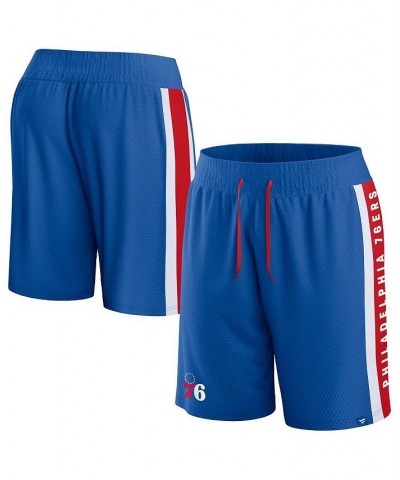 Men's Branded Royal Philadelphia 76ers Big and Tall Referee Iconic Mesh Shorts $25.20 Shorts