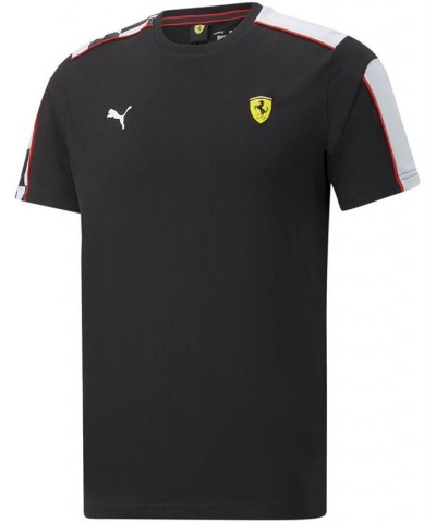 Men's Ferrari MT7 Race Crewneck Short-Sleeve Logo T-Shirt in Puma Black Black $25.20 T-Shirts