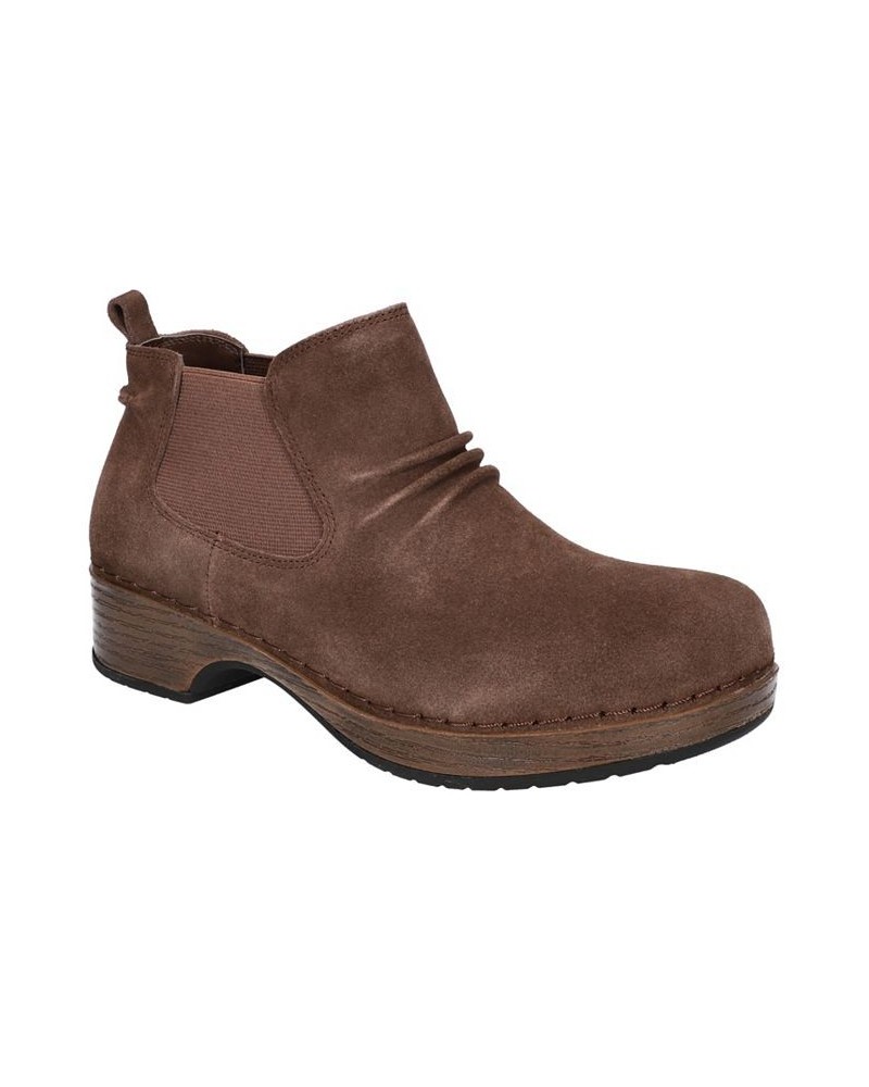 Women's Sure thing Slip Resistant Chelsea Boots Brown $37.79 Shoes