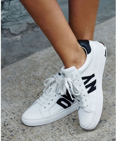 Abeni Lace-Up Platform Sneakers Bright White/ Silver $46.44 Shoes