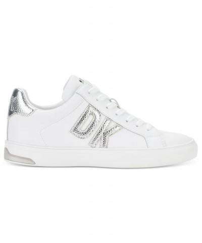 Abeni Lace-Up Platform Sneakers Bright White/ Silver $46.44 Shoes