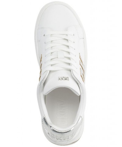 Abeni Lace-Up Platform Sneakers Bright White/ Silver $46.44 Shoes