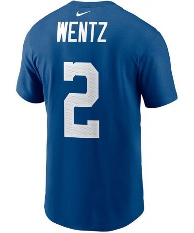 Men's Indianapolis Colts Carson Wentz Name & Number T-Shirt $19.35 T-Shirts