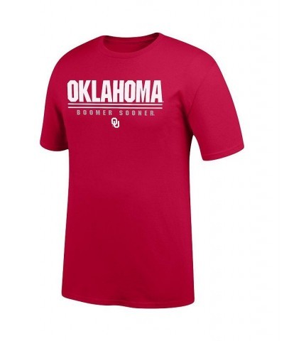 Men's Crimson Oklahoma Sooners Team Bar Choice T-shirt $15.68 T-Shirts