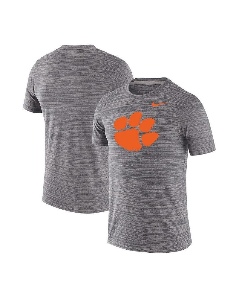 Men's Heathered Charcoal Clemson Tigers Big and Tall Velocity Performance T-shirt $28.04 T-Shirts