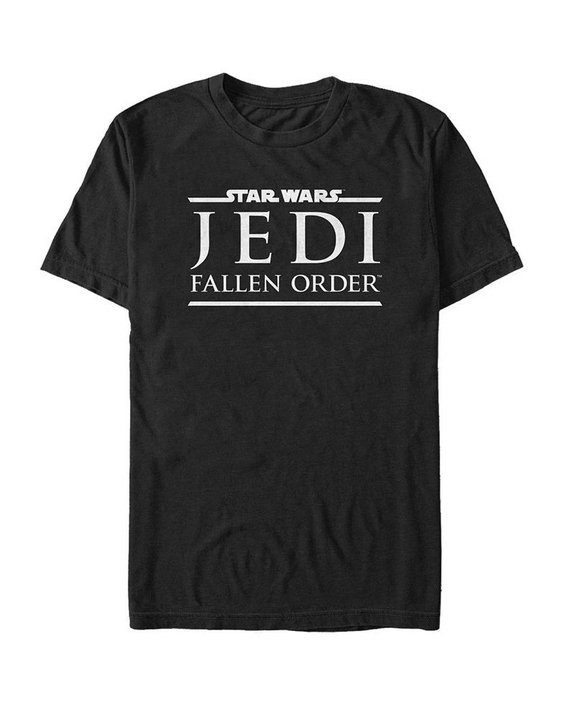 Star Wars Men's Jedi Fallen Order Logo Short Sleeve T-Shirt Black $14.00 T-Shirts