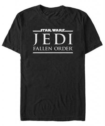 Star Wars Men's Jedi Fallen Order Logo Short Sleeve T-Shirt Black $14.00 T-Shirts