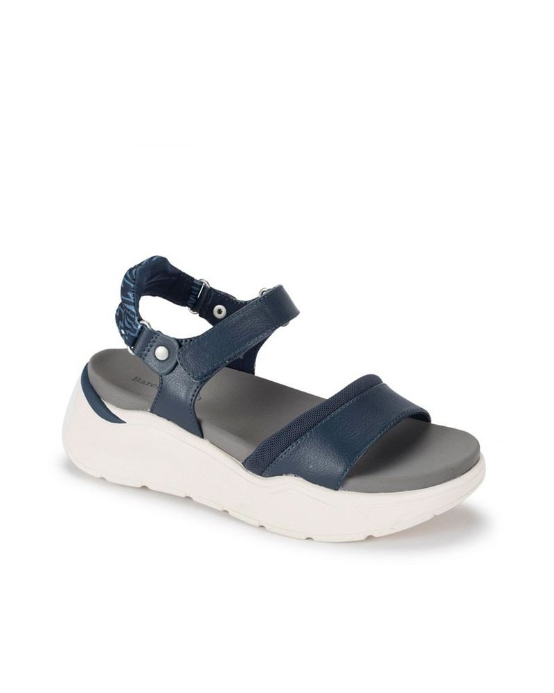 Wincy Platform Sandals Blue $47.17 Shoes