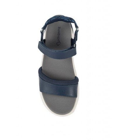 Wincy Platform Sandals Blue $47.17 Shoes