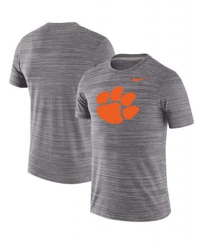 Men's Heathered Charcoal Clemson Tigers Big and Tall Velocity Performance T-shirt $28.04 T-Shirts