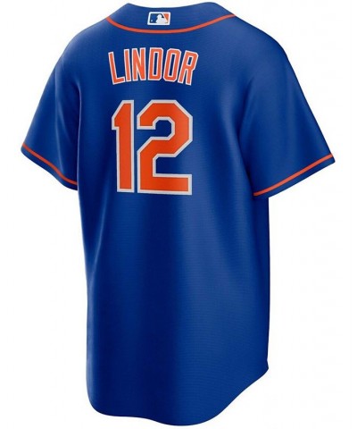 Men's Francisco Lindor Royal New York Mets Alternate Replica Player Jersey $53.65 Jersey