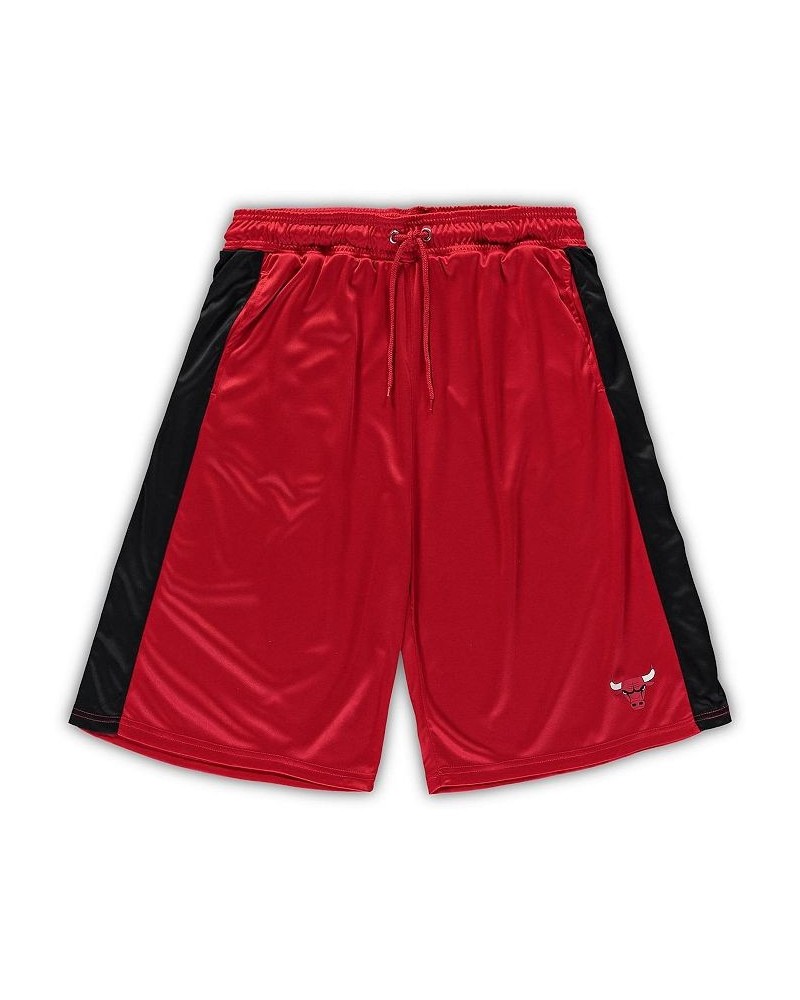 Men's Branded Red, Black Chicago Bulls Big and Tall Performance Shorts $29.99 Shorts