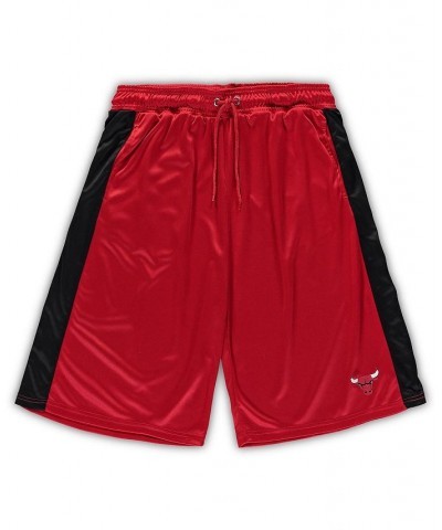 Men's Branded Red, Black Chicago Bulls Big and Tall Performance Shorts $29.99 Shorts