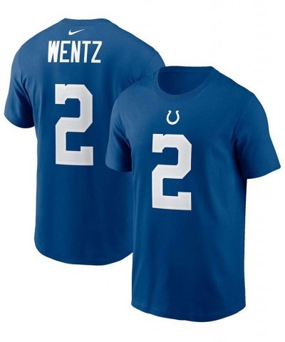 Men's Indianapolis Colts Carson Wentz Name & Number T-Shirt $19.35 T-Shirts