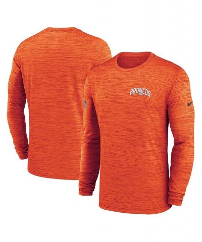 Men's Orange Denver Broncos Velocity Athletic Stack Performance Long Sleeve T-shirt $28.04 T-Shirts