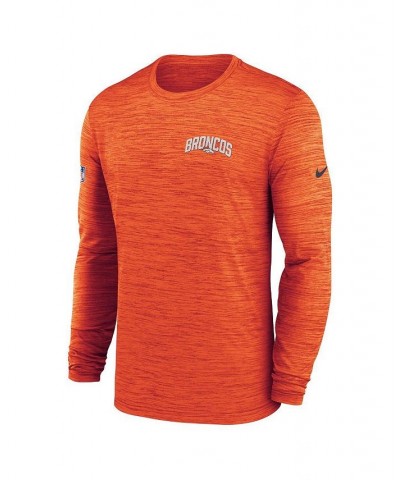 Men's Orange Denver Broncos Velocity Athletic Stack Performance Long Sleeve T-shirt $28.04 T-Shirts